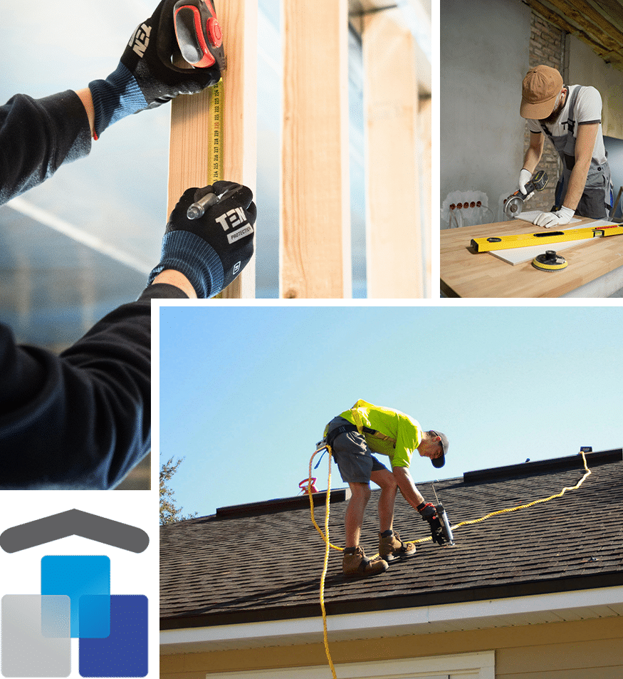 Montage of home renovation projects in San Louis Obispo County